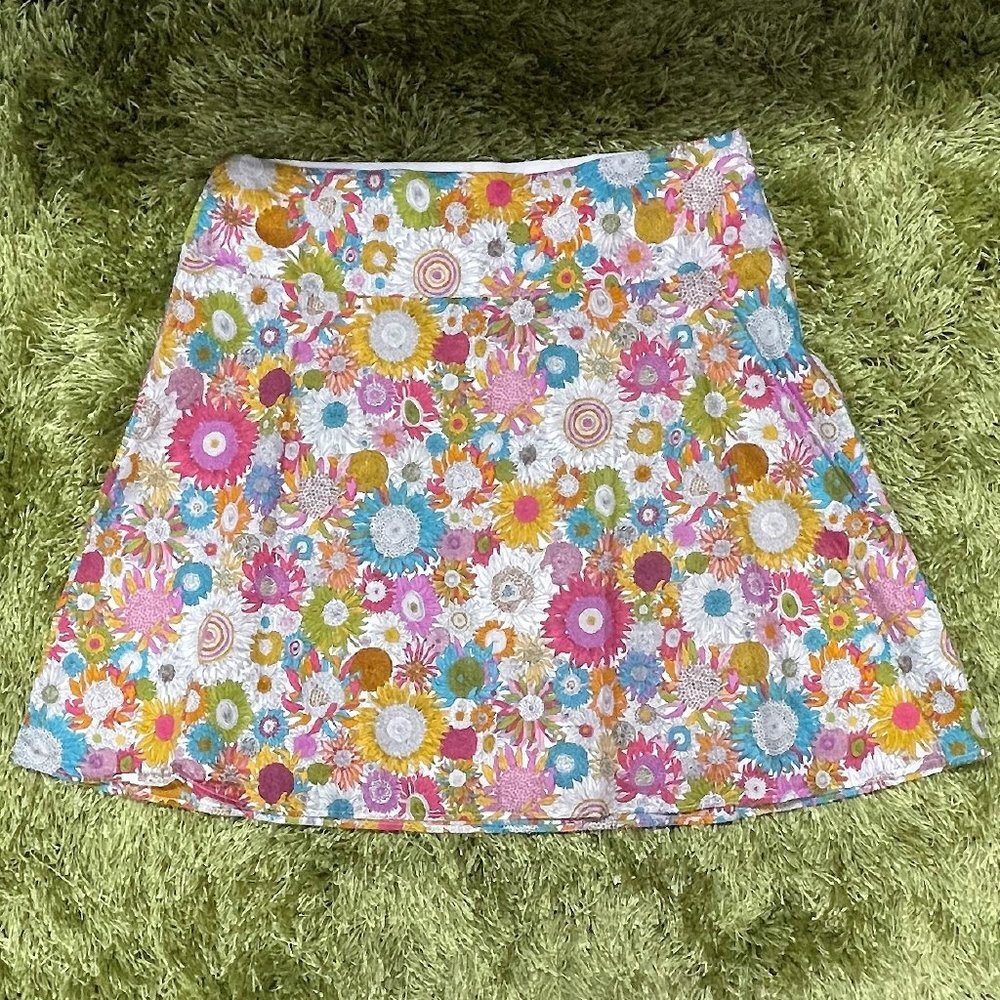 Sevier Skirts - Custom Liberty Print Floral A-Line Skirt - Size L